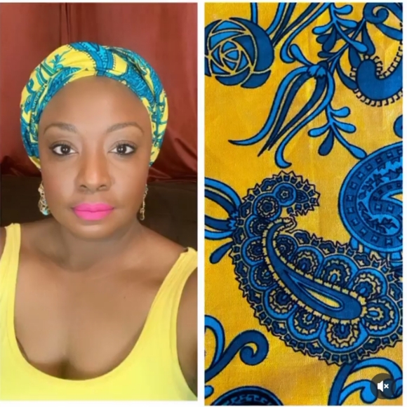 NEW Balcony Paisley Head Wrap Hair Tie Head Tie - Picture 2 of 7